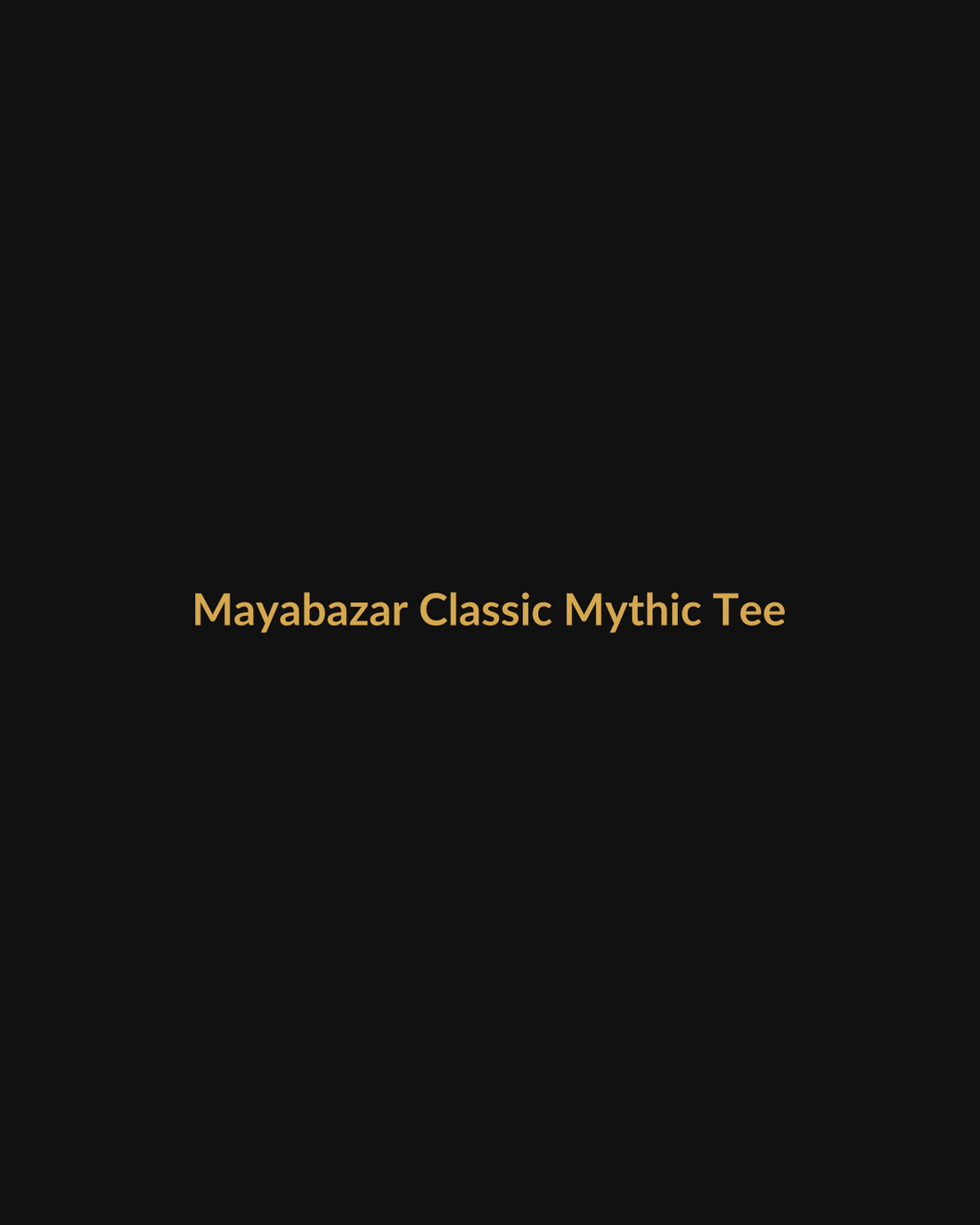 Mayabazar Inspired Classic Mythic Tee product mockup