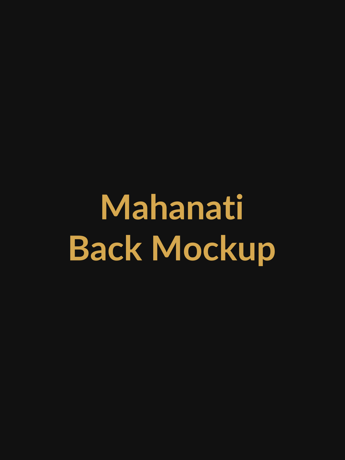 Mahanati Biographical Drama Vault Tee back mockup product image