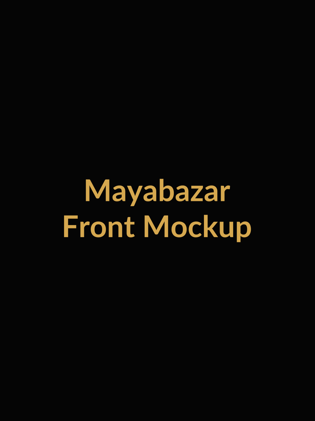 Mayabazar Classic Mythological Drama Vault Tee front product image
