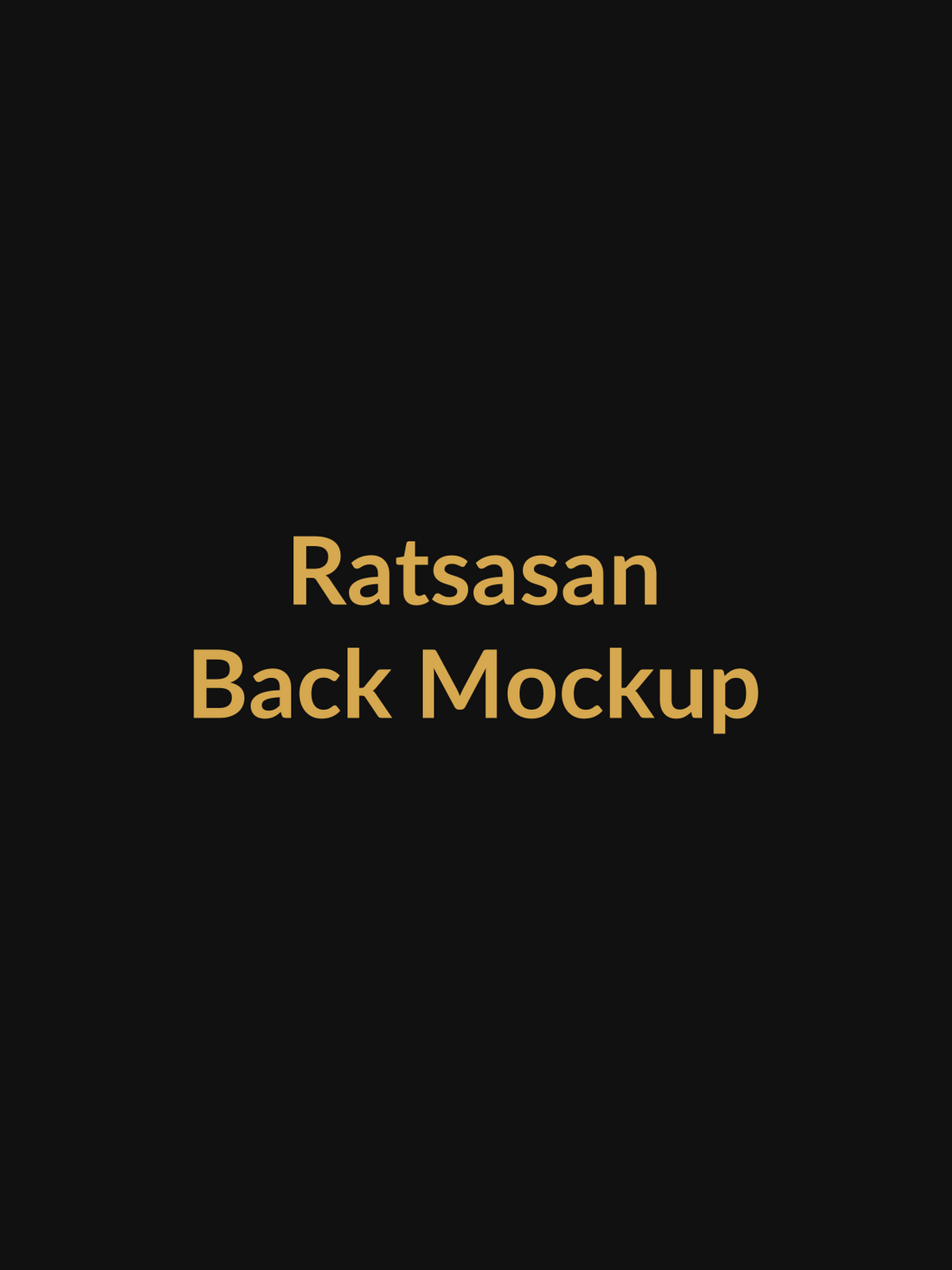 Ratsasan Psychological Thriller Vault Tee back mockup product image
