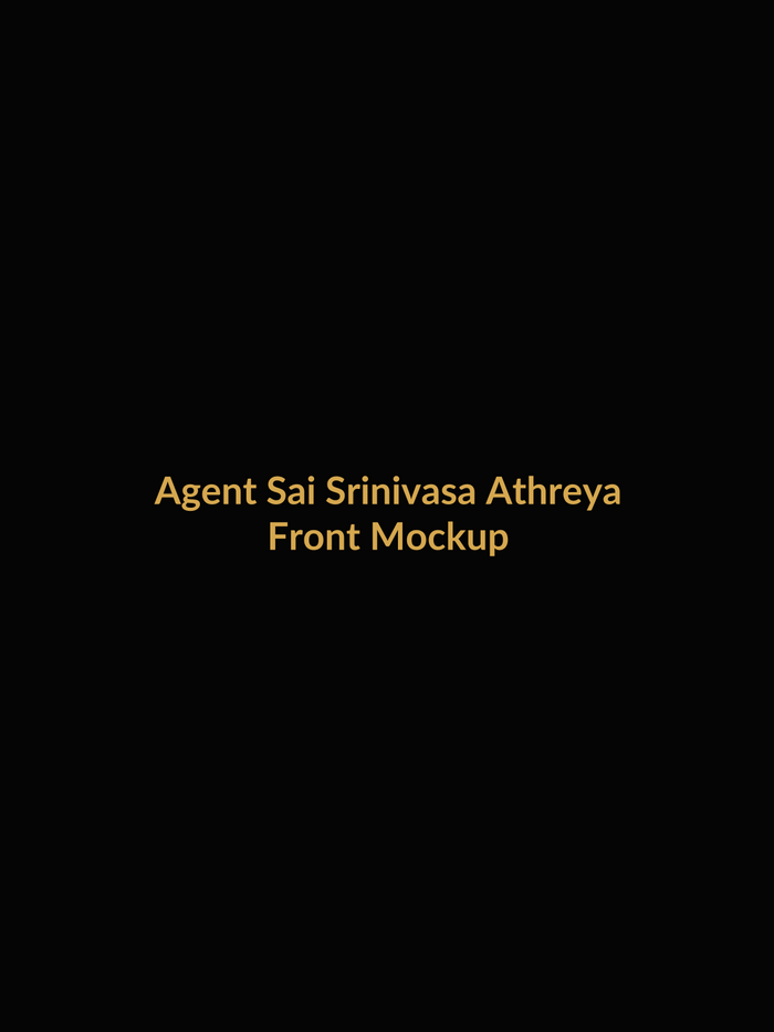 Agent Sai Srinivasa Athreya Inspired Detective Vault Tee front product image