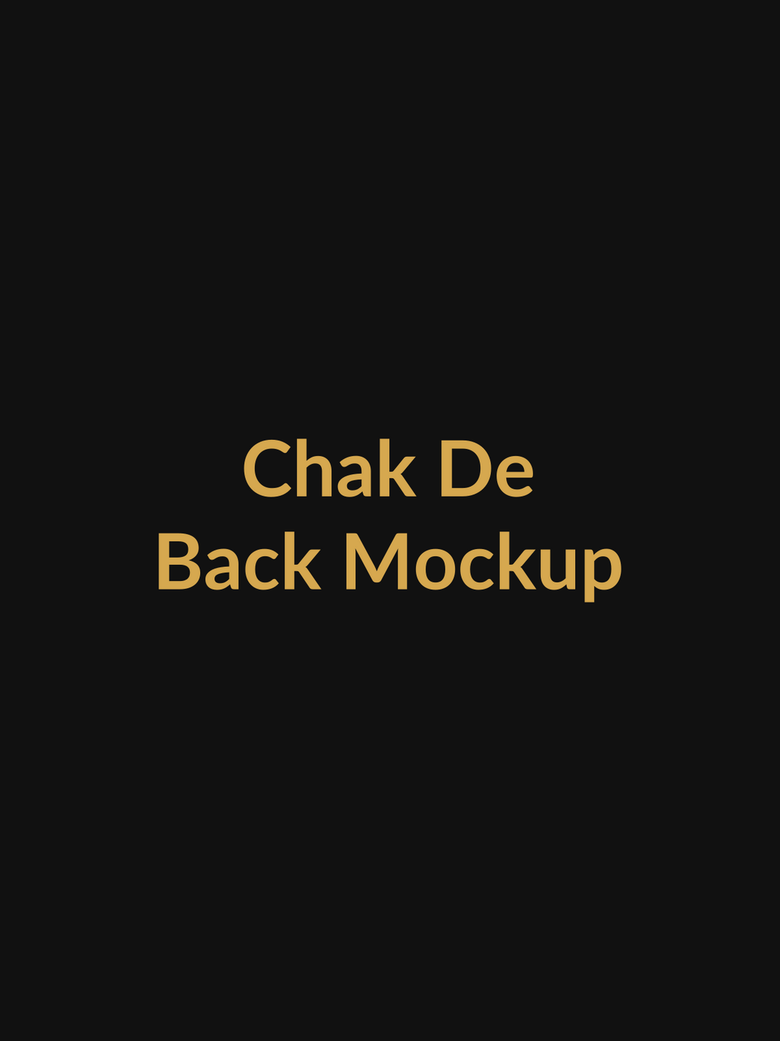 Chak De Inspired Sports Spirit Vault Tee back mockup product image