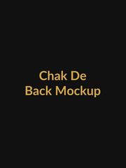 Chak De Inspired Sports Spirit Vault Tee back mockup product image