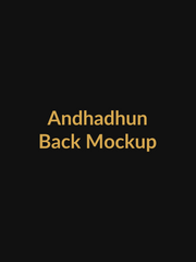 Andhadhun Suspense Thriller Vault Tee back mockup product image