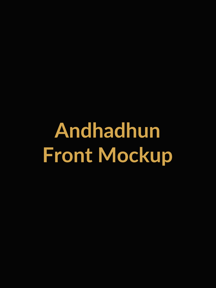 Andhadhun Suspense Thriller Vault Tee front product image