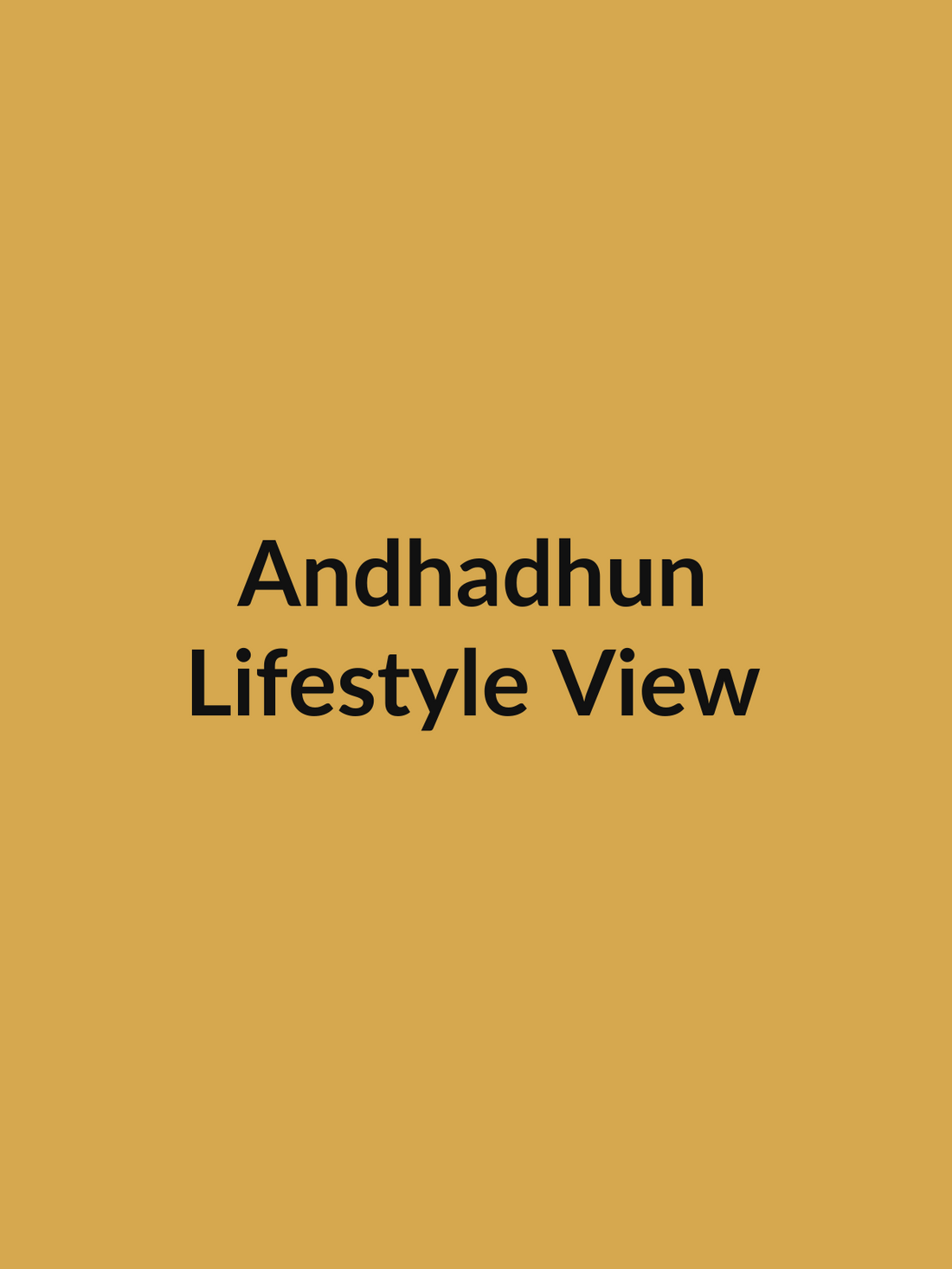 Andhadhun Suspense Thriller Vault Tee lifestyle view product image