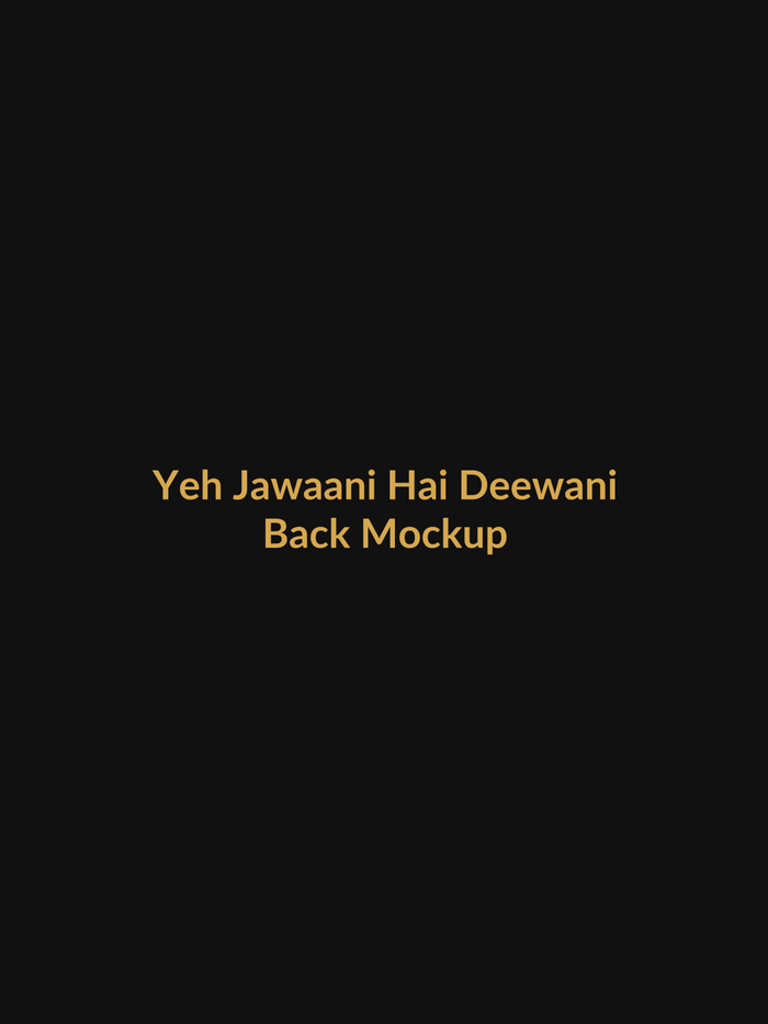 Yeh Jawaani Hai Deewani Musical Drama Vault Tee back mockup product image
