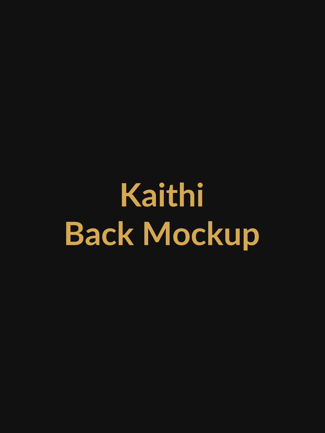 Kaithi Action Thriller Vault Tee back mockup product image