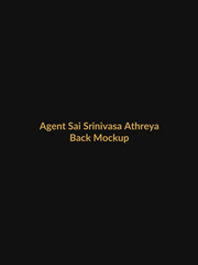 Agent Sai Srinivasa Athreya Inspired Detective Vault Tee back mockup product image
