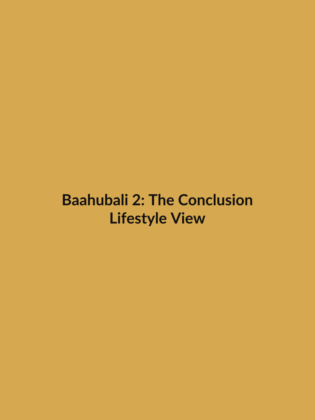 Baahubali 2 Epic Action Fantasy Vault Tee lifestyle view product image