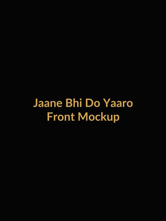 Jaane Bhi Do Yaaro Satirical Comedy Vault Tee front product image