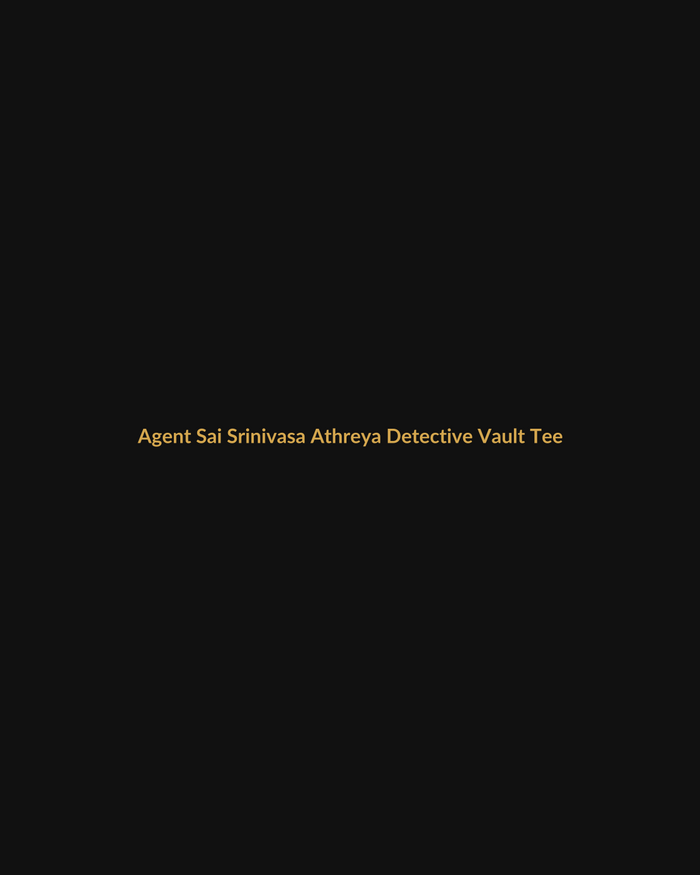 Agent Sai Srinivasa Athreya Inspired Detective Vault Tee product mockup